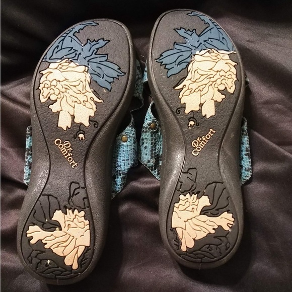 Dr,Comfort Animal Print Sandals Size 8 - Picture 4 of 5